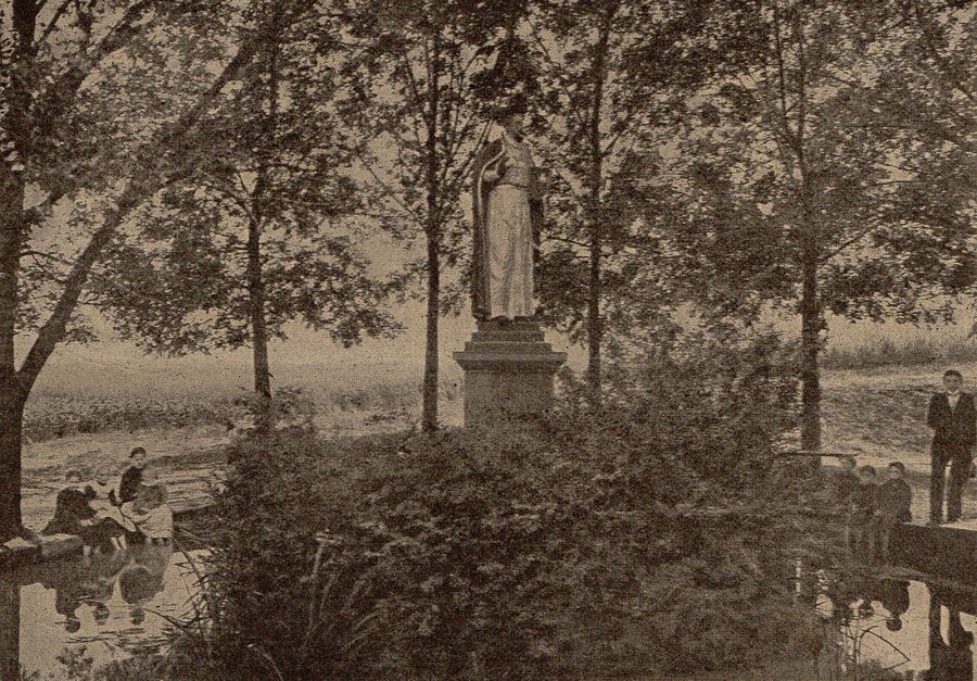 Historical view of the Cudowna sadzawka in Piekary ÅšlÄ…skie