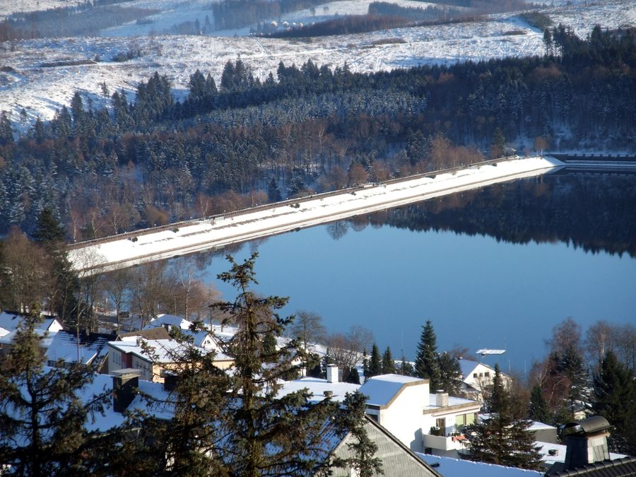 Sorpedam at the Sorpesee in the Hochsauerlandkreis near Sundern