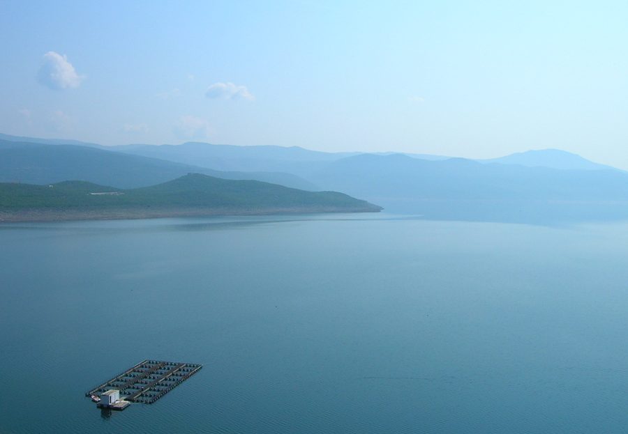 View of the Bilećko jezero near Bileća in eastern Herzegovina