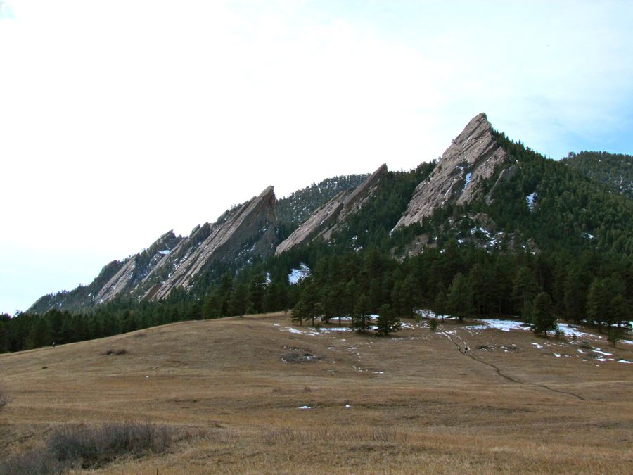 The Flatirons in Boulder Mountain Park near Boulder, Colorado