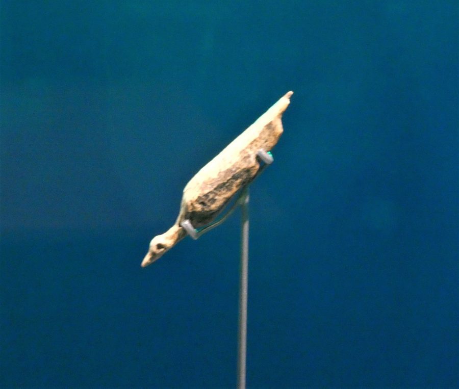 Water bird made of mammoth ivory from Hohle Fels near Schelklingen