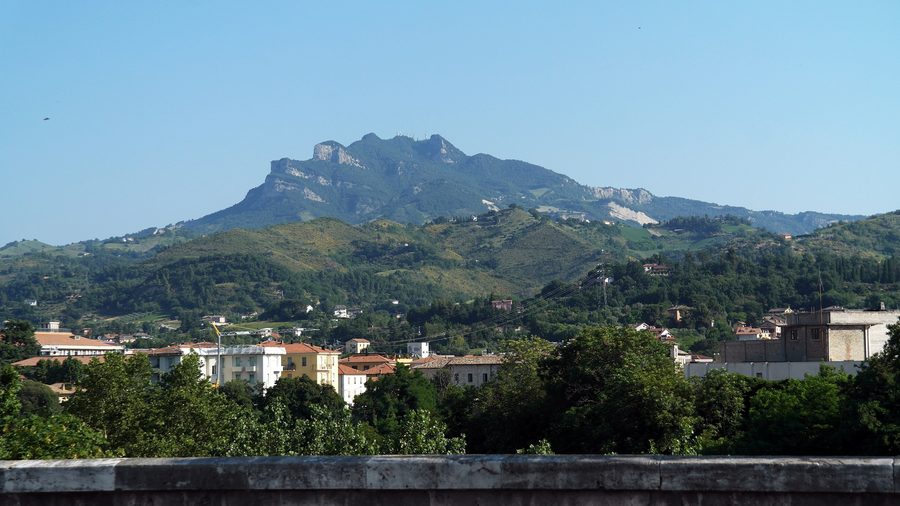 Panoramic view of Ascoli Piceno in the Italian region of Marche