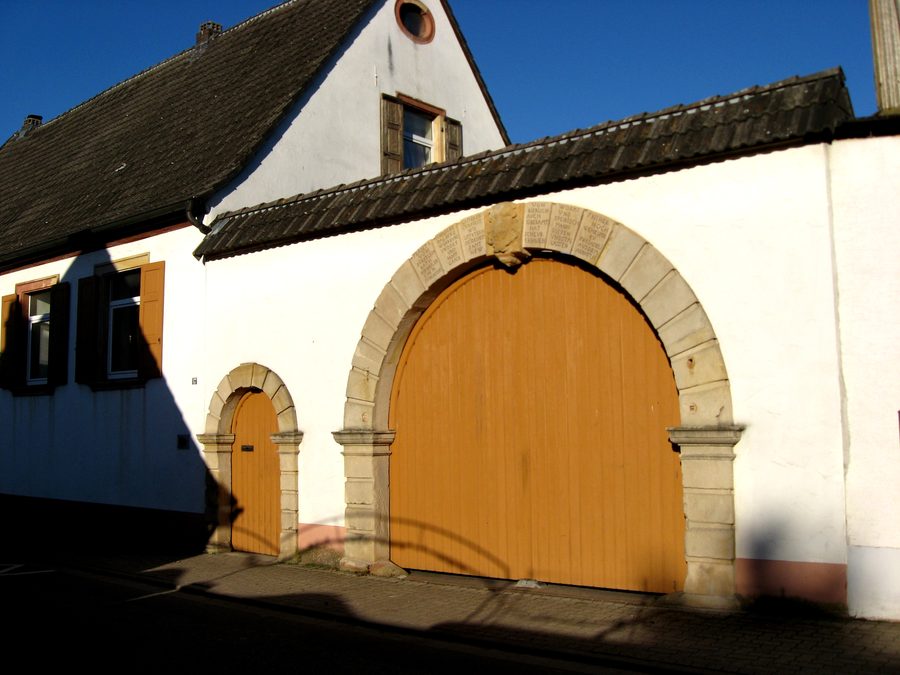 Baroque residential house of the Dalberger Hof in Dalbergstraße 17 in Venningen