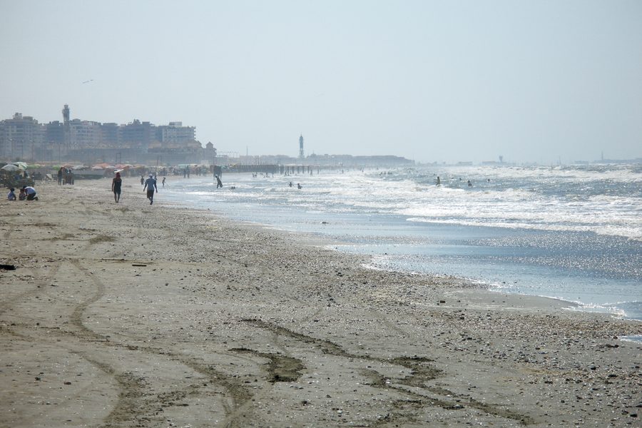 Port Said on the Mediterranean Sea