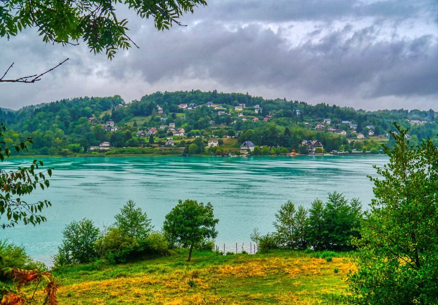 Landscape at Lac d’Aiguebelette in Savoie
