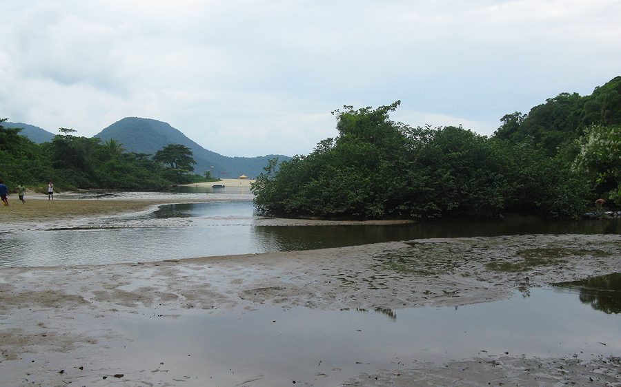Beach on the coast of São Paulo near Ubatuba