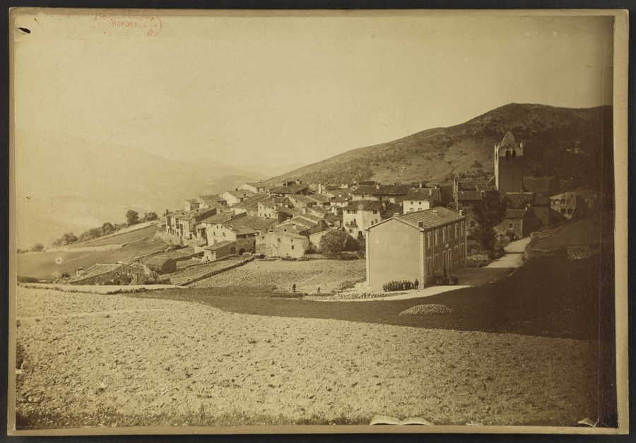 View of Oms in the Pyrénées-Orientales department