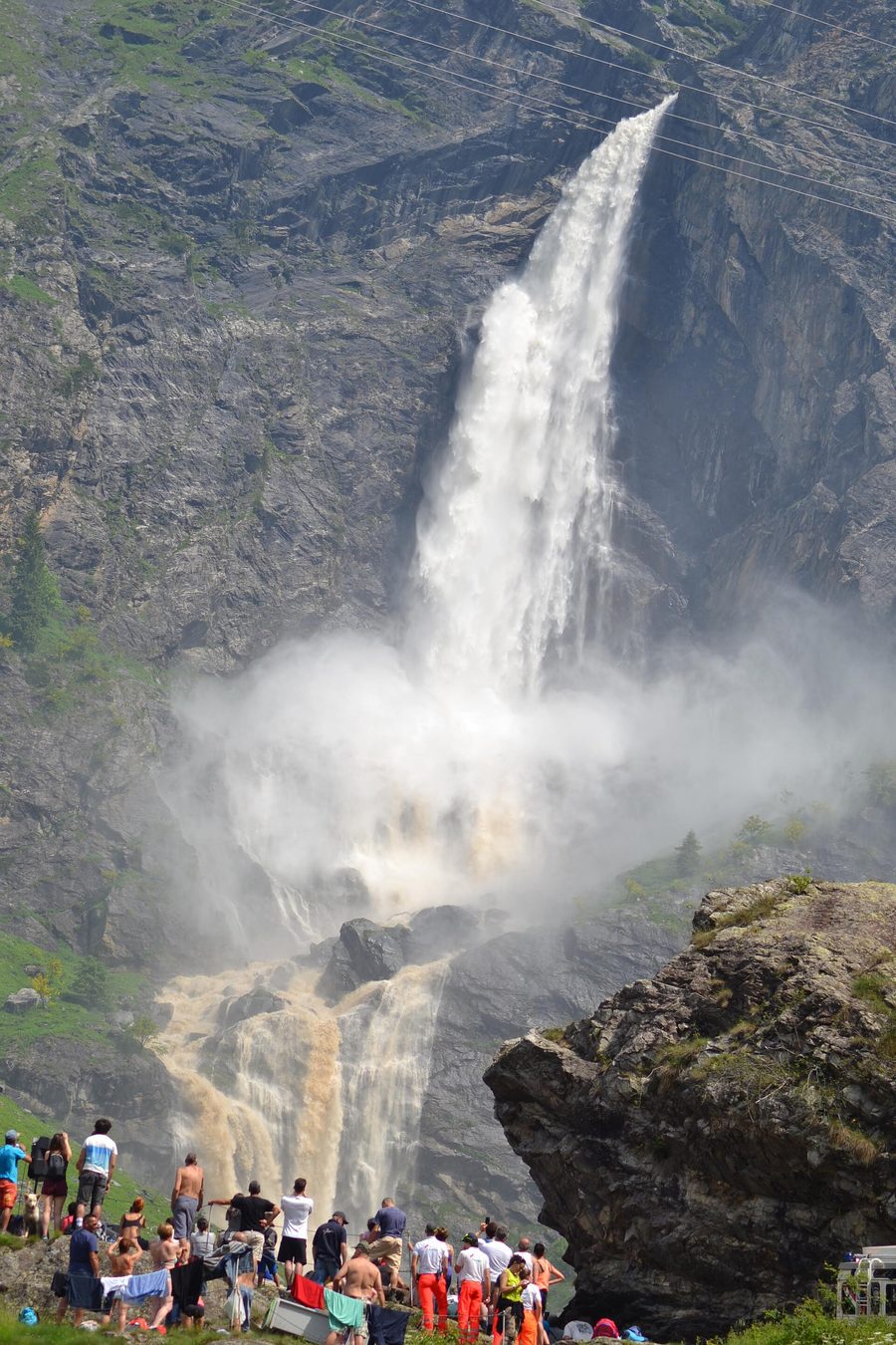 The Cascate del Serio in the Regional Park of the Bergamasque Orobie