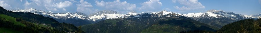 View from Furna Hinterberg of the Rätikon mountain range