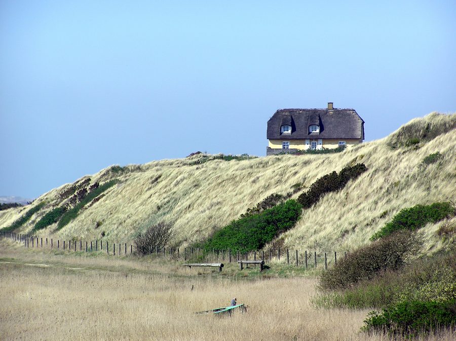 House on a hill in Nymindegab in western Jutland