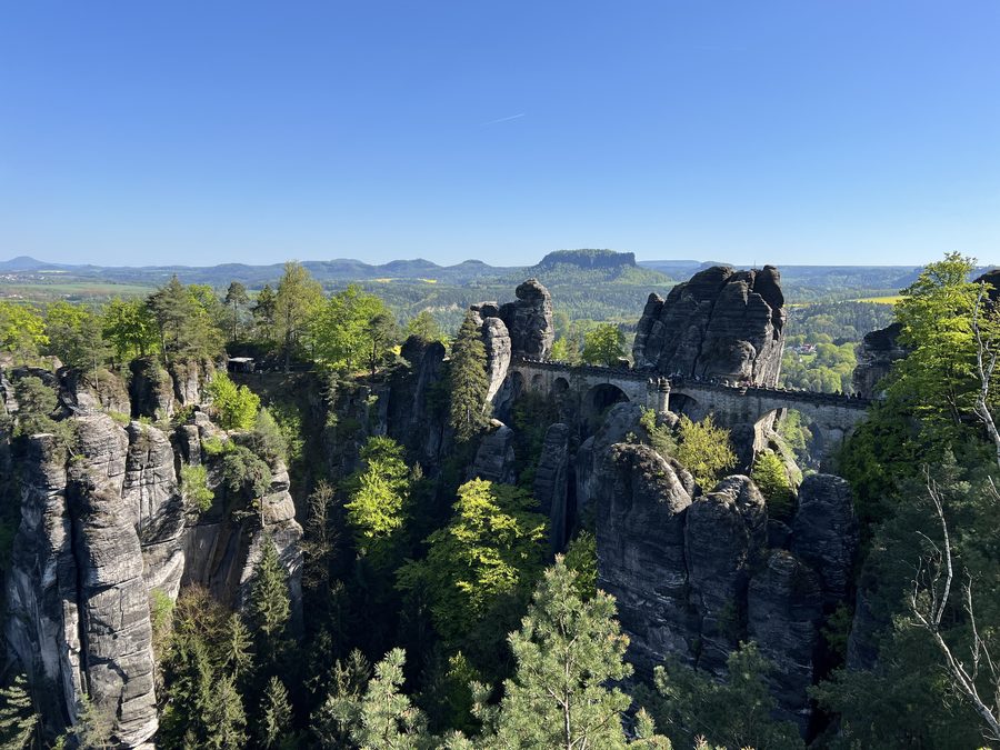 Rock landscape in Saxon Switzerland