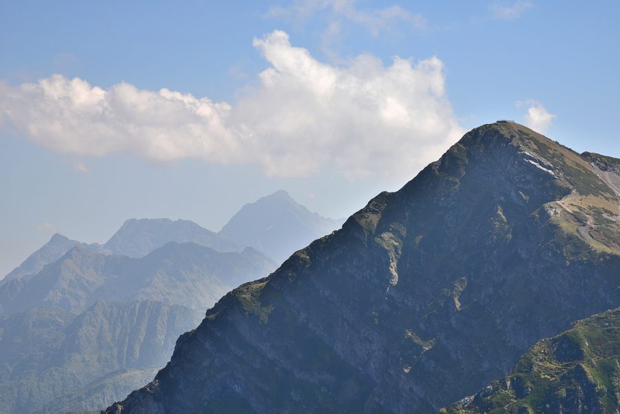 Mountain range in Sochi National Park in Krasnodar Krai