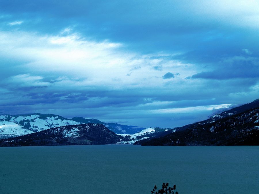 Winter morning over Kalamalka Lake near Vernon