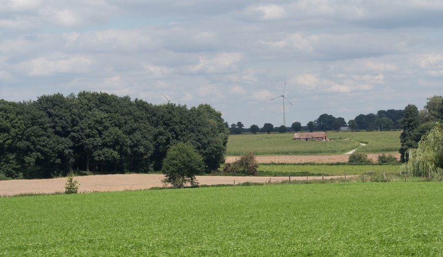 Panoramic view at Bahnhof Reken in North Rhine-Westphalia