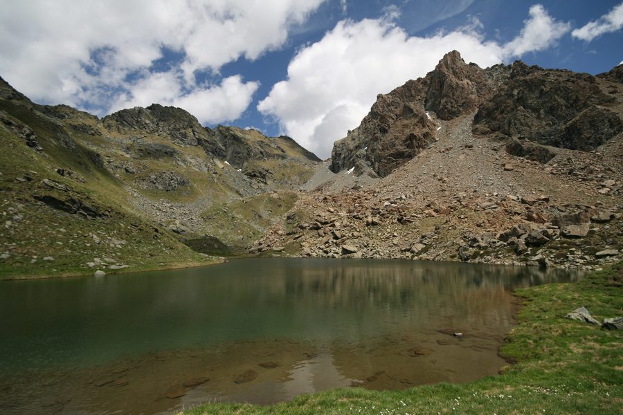 Lago della Manica with Punta Cristalliera in Orsiera-Rocciavrè Natural Park
