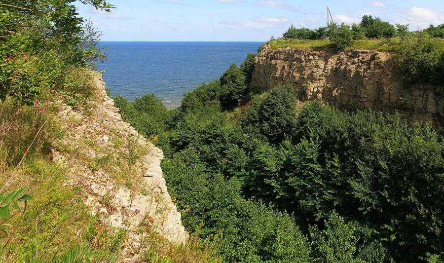 Baltic Klint near Saka in Estonia