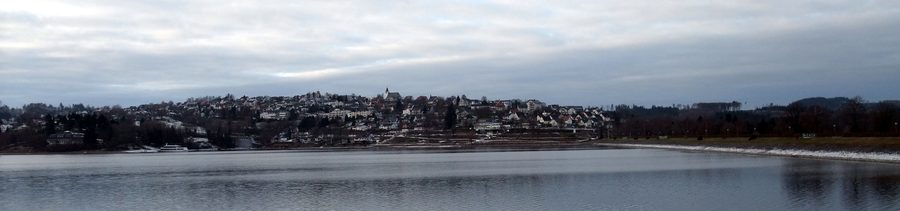 Panoramic view of Langscheid and the dam of the Sorpetalsperre