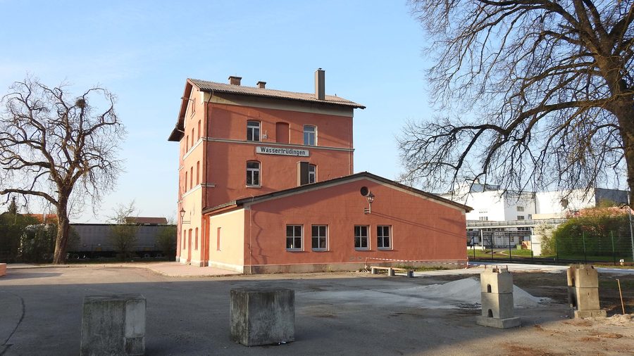 Former railway station in Wassertrüdingen
