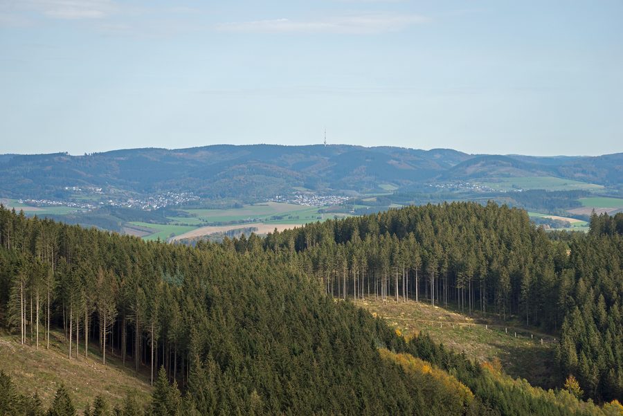 The Hunau in Sauerland, seen from Ă–senberg