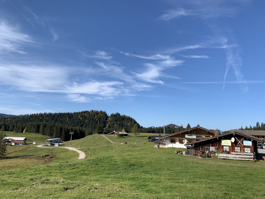 View to the south on the Winklmoos-Alm