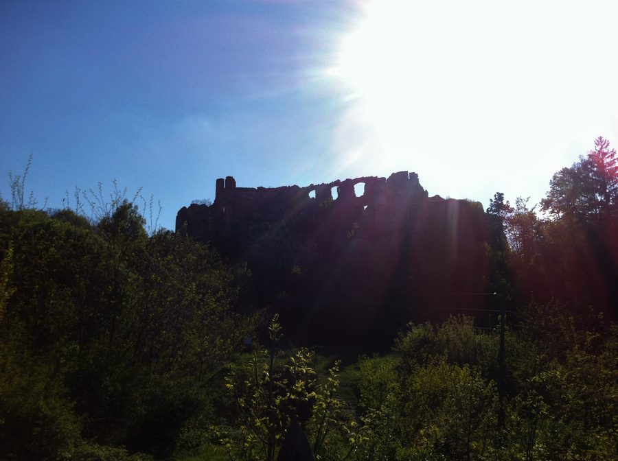 View of the historic Ružica Castle in Orahovica