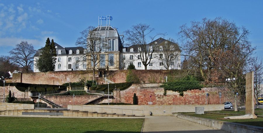 Rear side of Saarbrücken Castle, seen from the Saarland state parliament