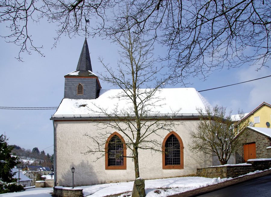 South side of St. Lambertus Church in Willwerath