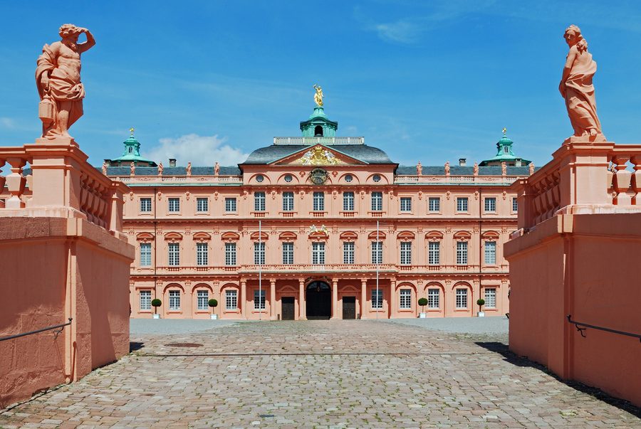 Entrance to the honour courtyard of Rastatt Residential Palace
