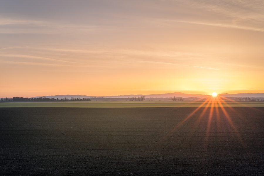 Rural landscape near Mettenheim in Bavaria