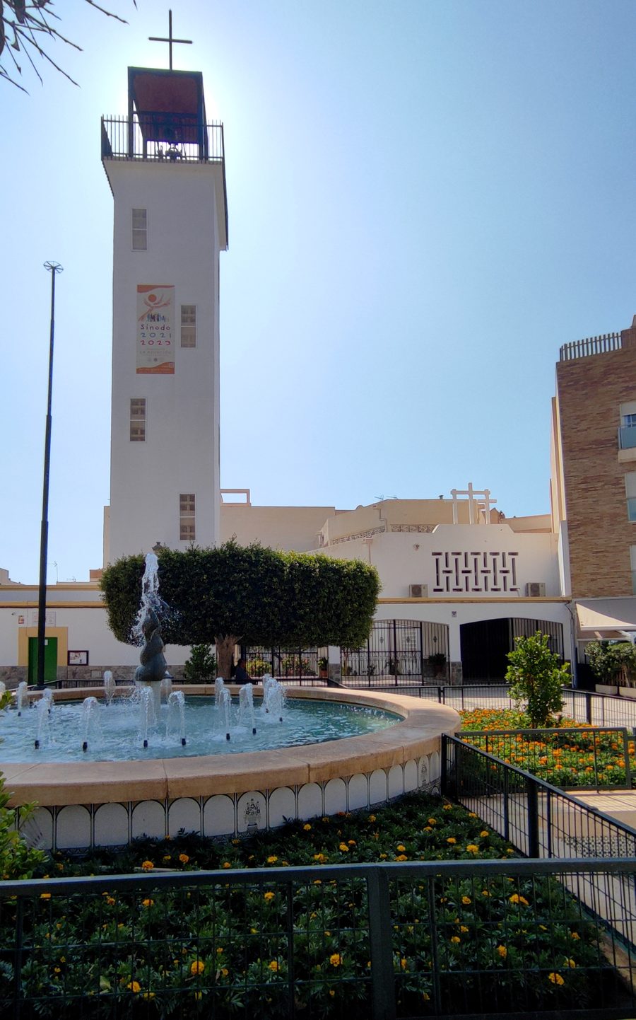 Church of El Parador de las Hortichuelas in Roquetas de Mar