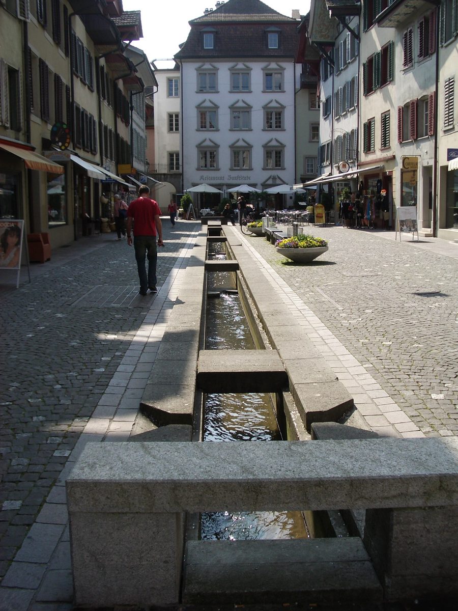 City stream in Aarau