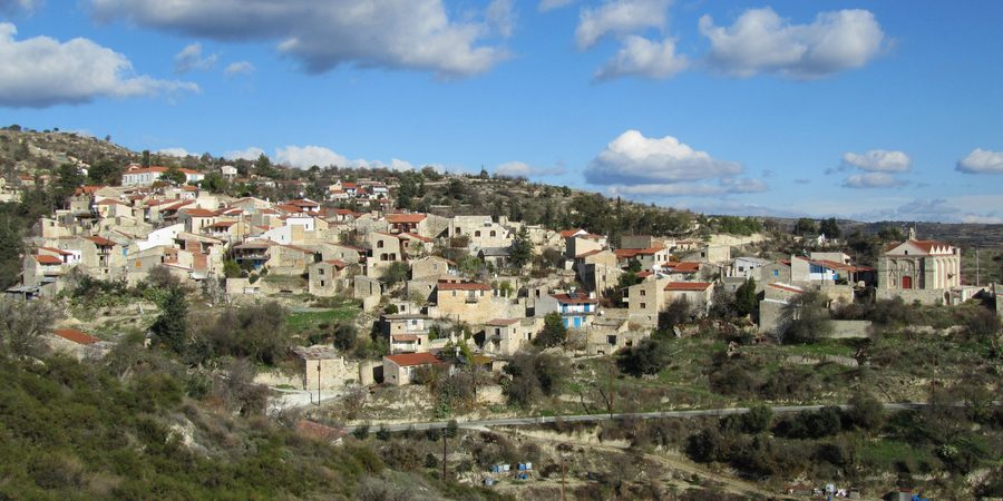Traditional village architecture in Vouni, Cyprus