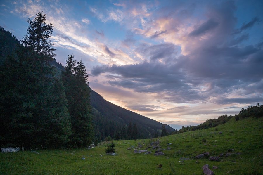 Mountain landscape near Karakol
