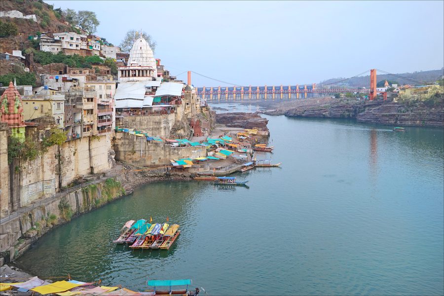 The Narmada at Omkareshwar in Madhya Pradesh