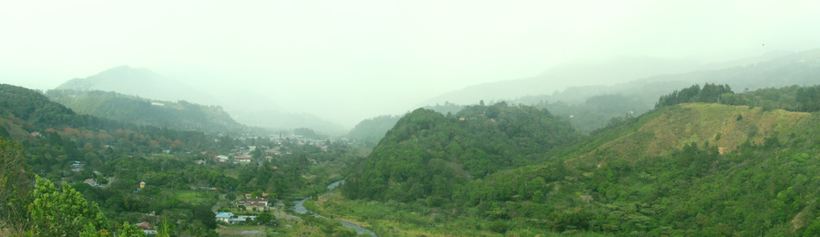 Boquete town in the ChiriquĂ highlands