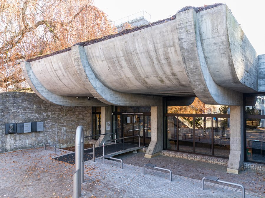 Entrance to the International Watchmaking Museum in La Chaux-de-Fonds