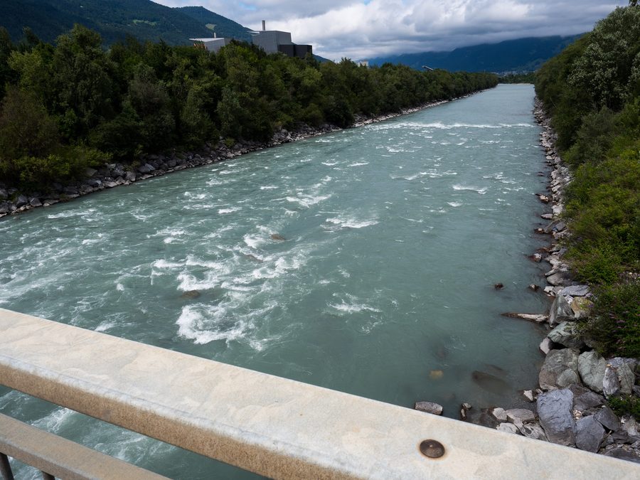 Zizers-Mastrils floodplain area on the Alpine Rhine in the canton of Graubünden