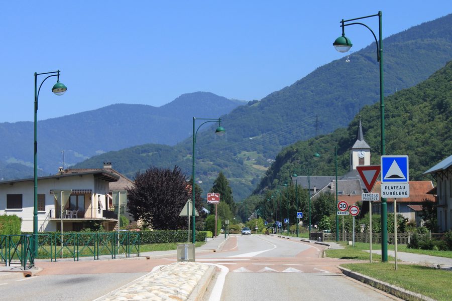 View of Grignon in the Savoie department