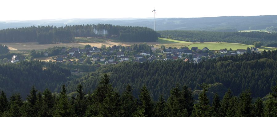 View from the Unnenberg observation tower over Dannenberg