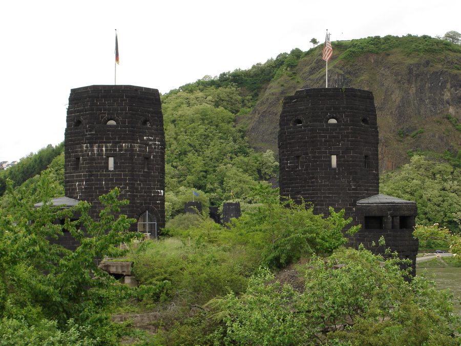 Remains of the Ludendorff Bridge in Remagen