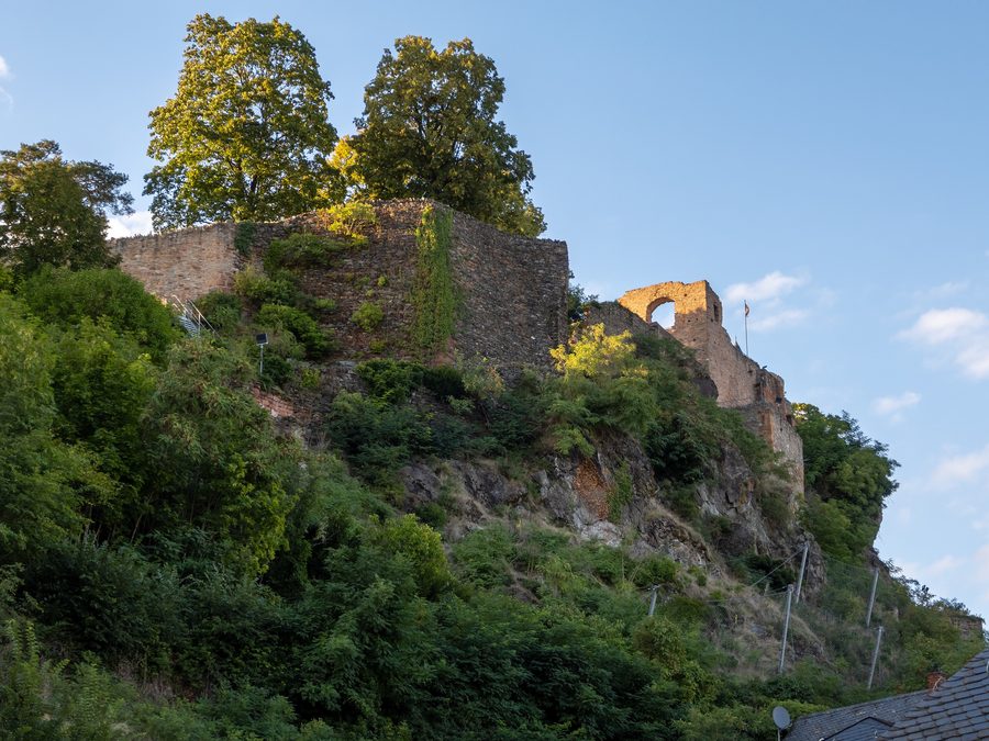 Saarburg Castle ruins in Saarburg, Rhineland-Palatinate