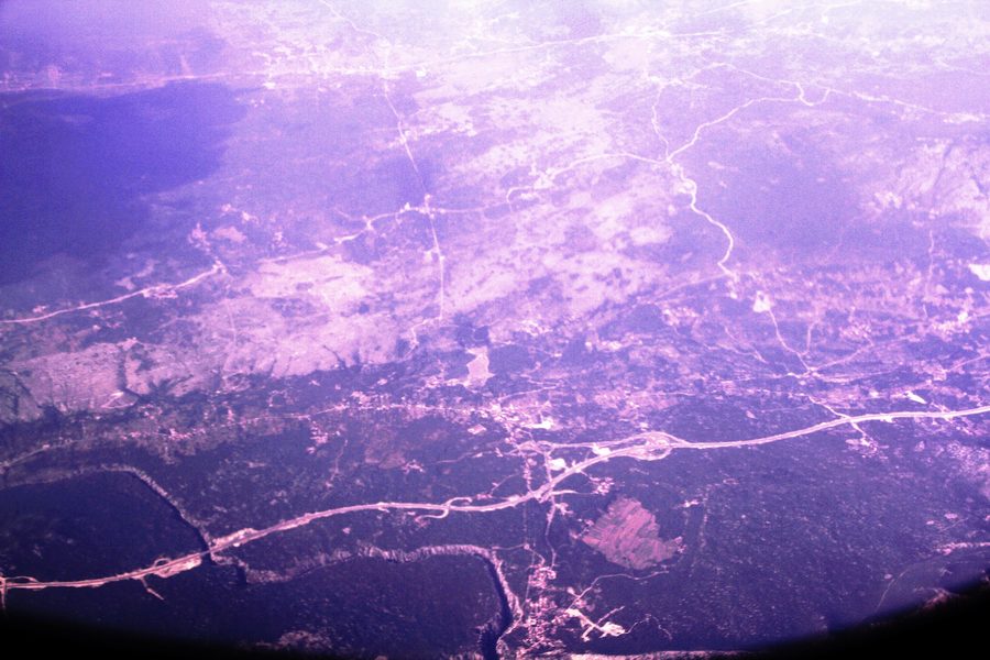 Aerial view of the Cetina Canyon near Å estanovac in Dalmatia