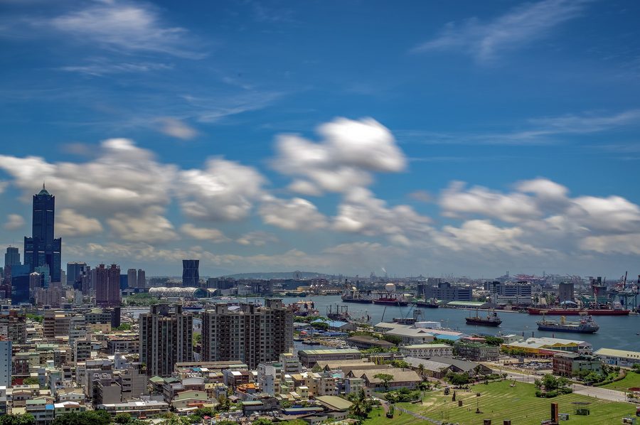 Harbor view over Kaohsiung