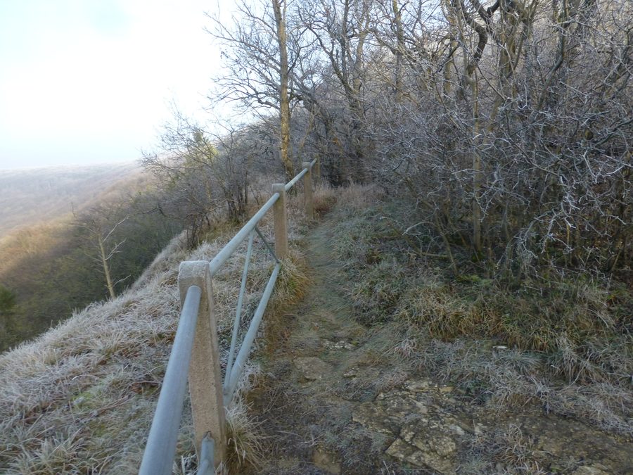 Muschelkalk rocks on the escarpment east of the Keulaer Rondel