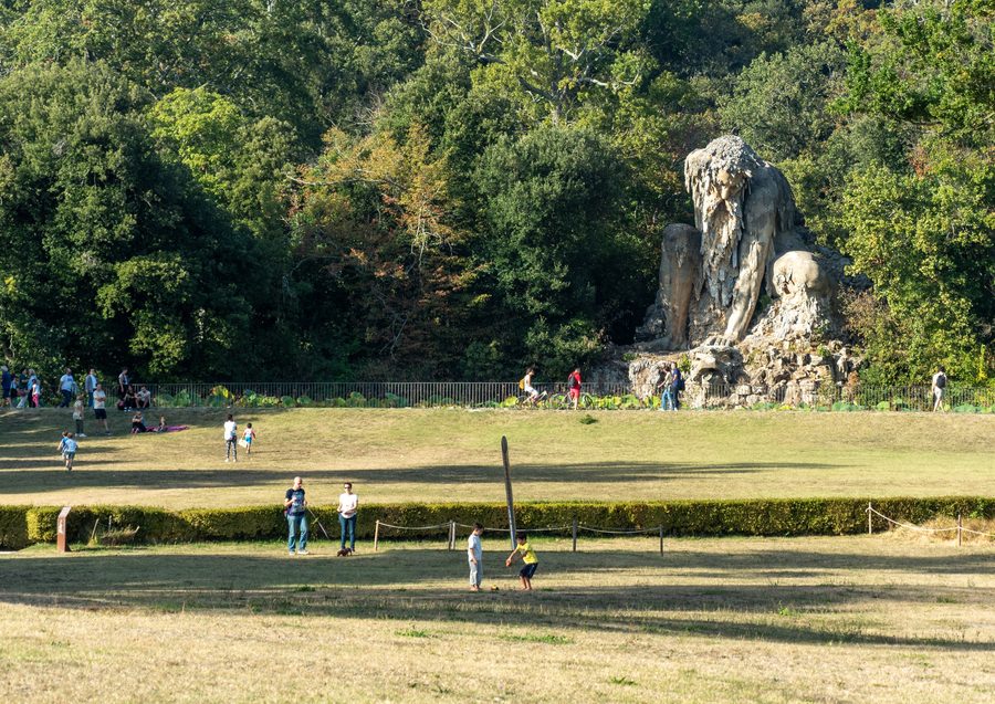 Apennine Colossus by Giambologna in the park of Villa Demidoff near Pratolino