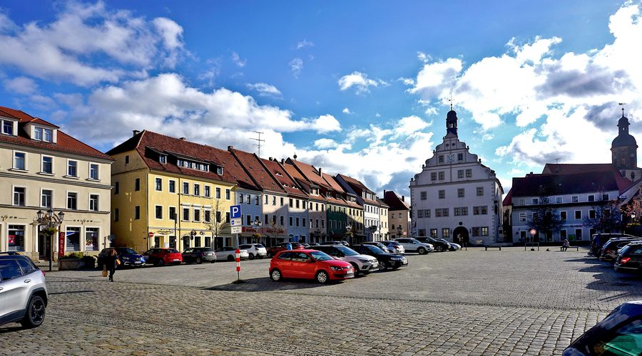 Market square in Dippoldiswalde