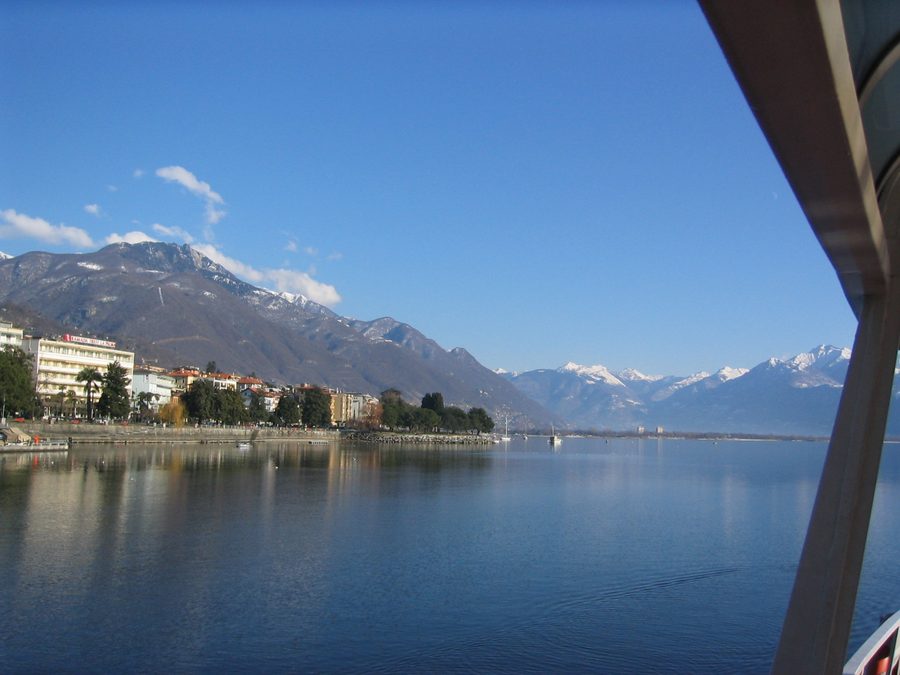 Lake Maggiore near Locarno in Ticino