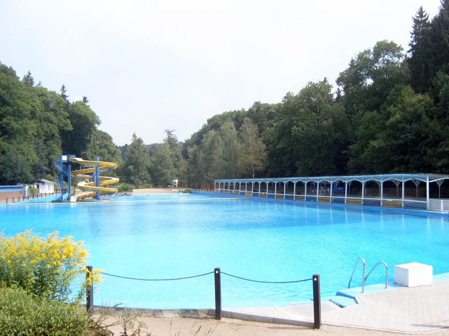 Forest swimming pool in Rastenberg, Thuringia