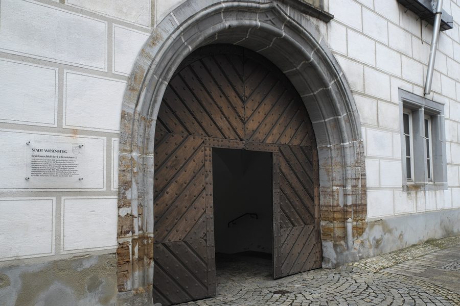 Gate entrance of the castle in Wiesensteig