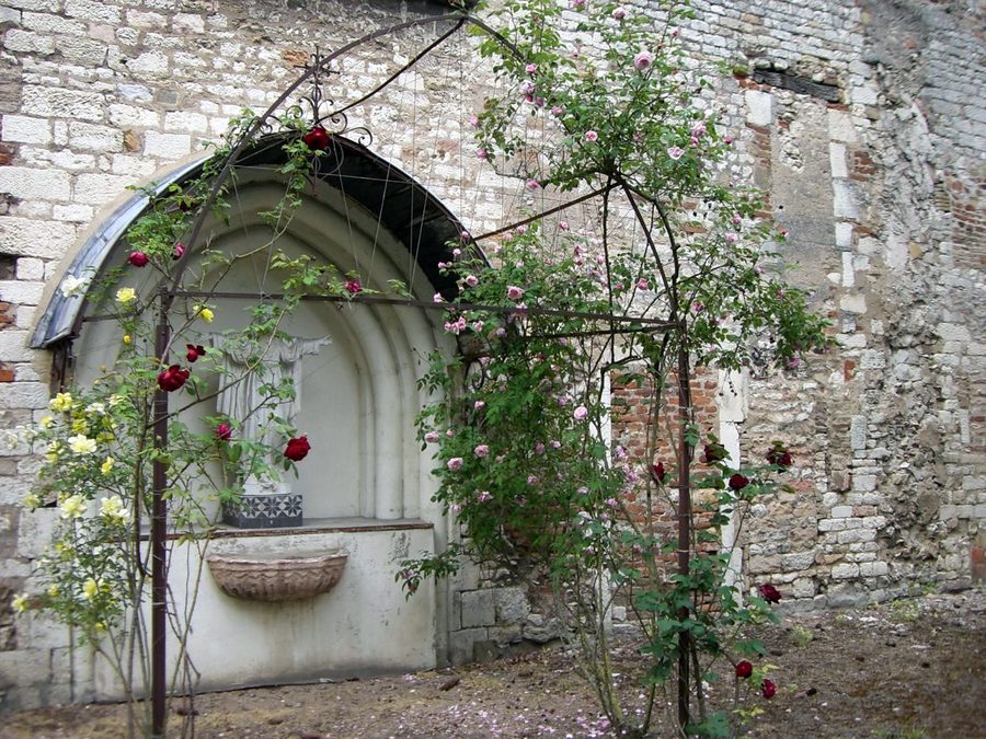 Right outer wall of the priory church of Saint-Marcel near Chalon-sur-Saône